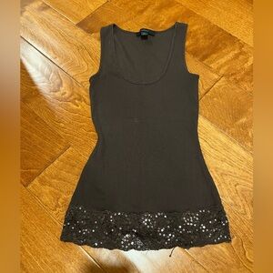 Express Lace Trim Tank Size XS